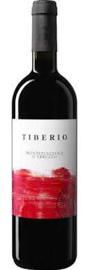 Bottle of Tiberio Montepulciano D'Abruzzo 2022 red wine 750 ML highlighting rich aromas and balanced flavor profile