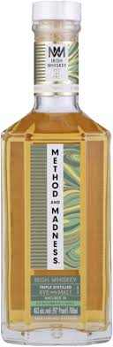 Method & Madness Triple Distilled Rye & Malt Irish Whiskey Limited Release 750ML bottle with rich flavor notes and premium packaging