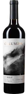 Bottle of Columbia Winery Merlot Columbia Valley 750 ML red wine showcasing ripe red fruit and balanced acidity