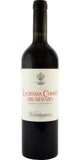 Bottle of Mastroberardino Lacryma Christi Del Vesuvio Rosso 2024 Italian red wine with volcanic heritage