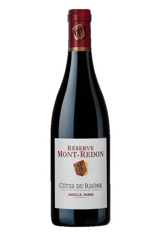 Reserve Mont-Redon Cotes Du Rhone Rouge Reserve 2023 750ML bottle showcasing rich southern Rhône red wine with berry and spice notes