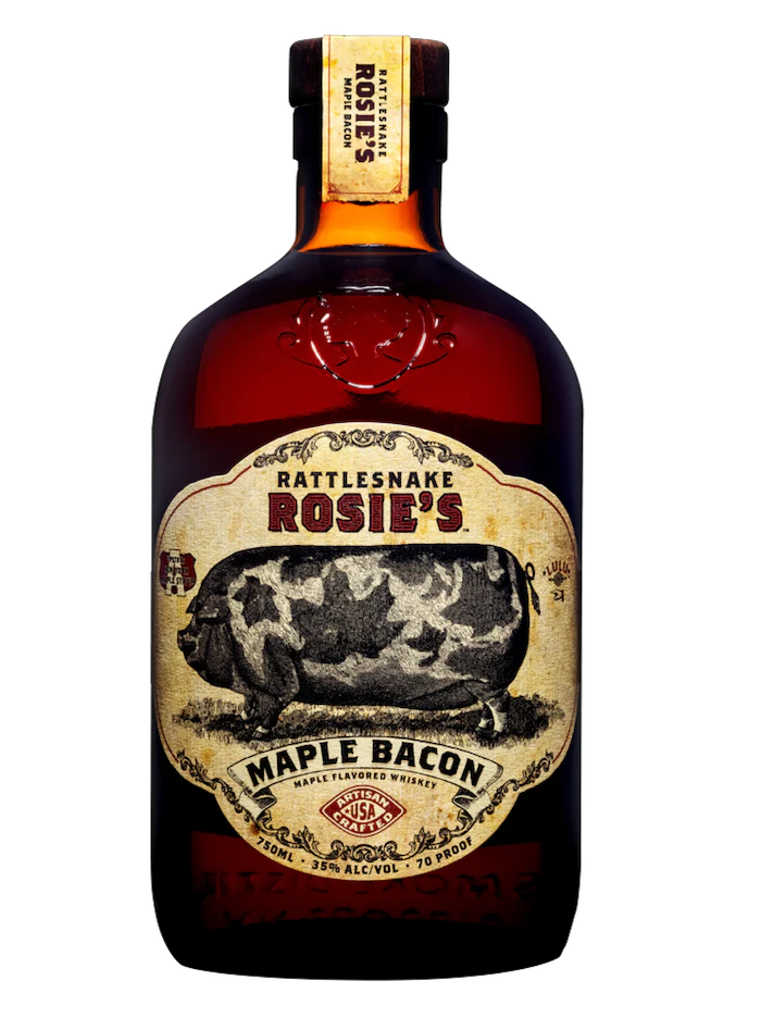 Rattlesnake Rosie's Maple Bacon Flavored Whiskey 70 750 ML