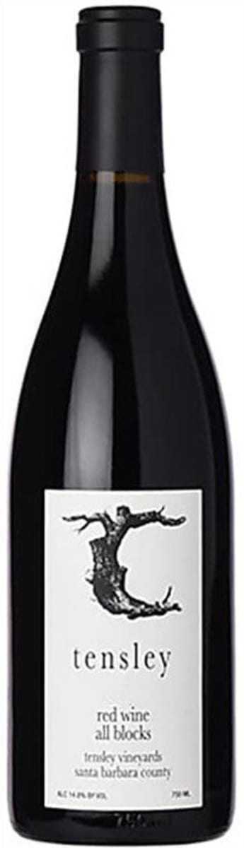 Tensley All Blocks Estate Blend 2023 750ml bottle showcasing Santa Barbara terroir with blackberry, plum, and dark cherry aromas