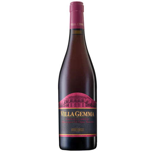 Villa Gemma Cerasuolo Abruzzo Rosé 750ml Italian wine bottle with vibrant color and elegant label