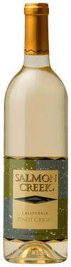 Salmon Creek Pinot Grigio wine bottle on a white background