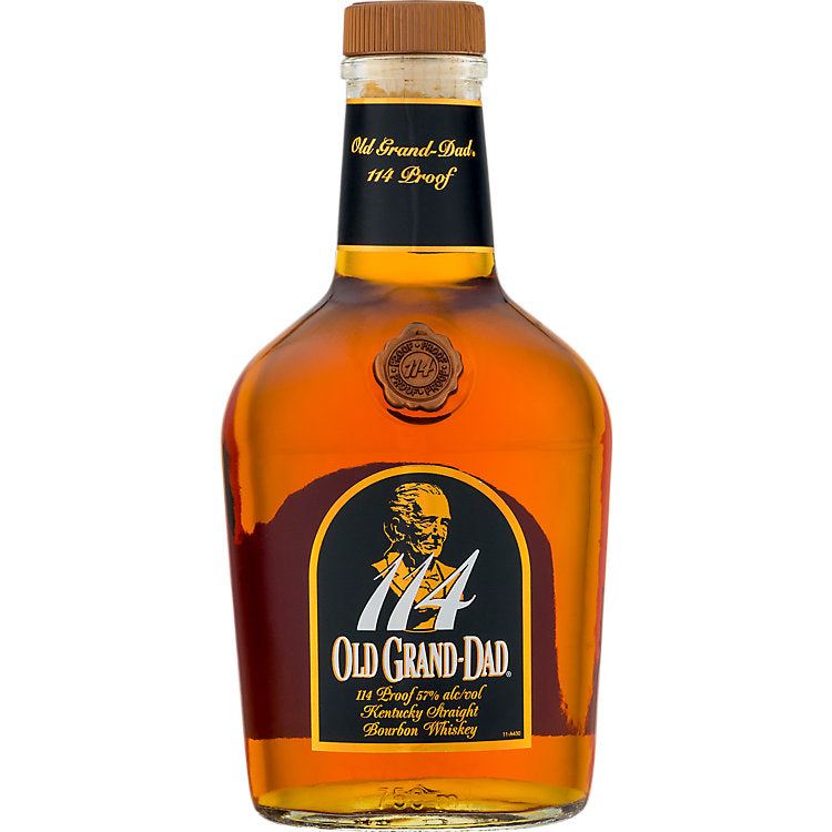 Old Grand-Dad Straight Bourbon 114 750 ML bottle showcasing bold American bourbon with caramel and vanilla notes