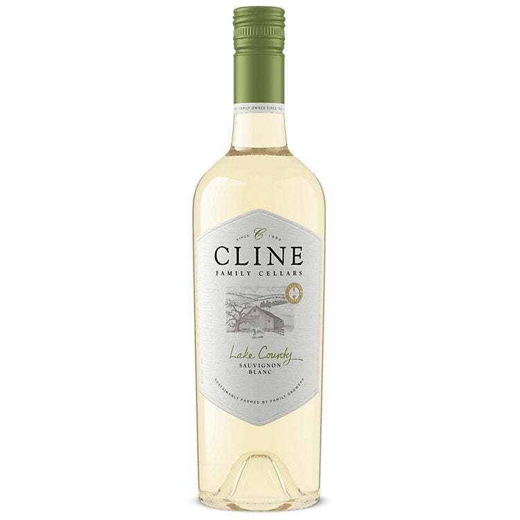 Cline Sauvignon Blanc County Collection Lake County 2024 white wine bottle with citrus and tropical fruit notes