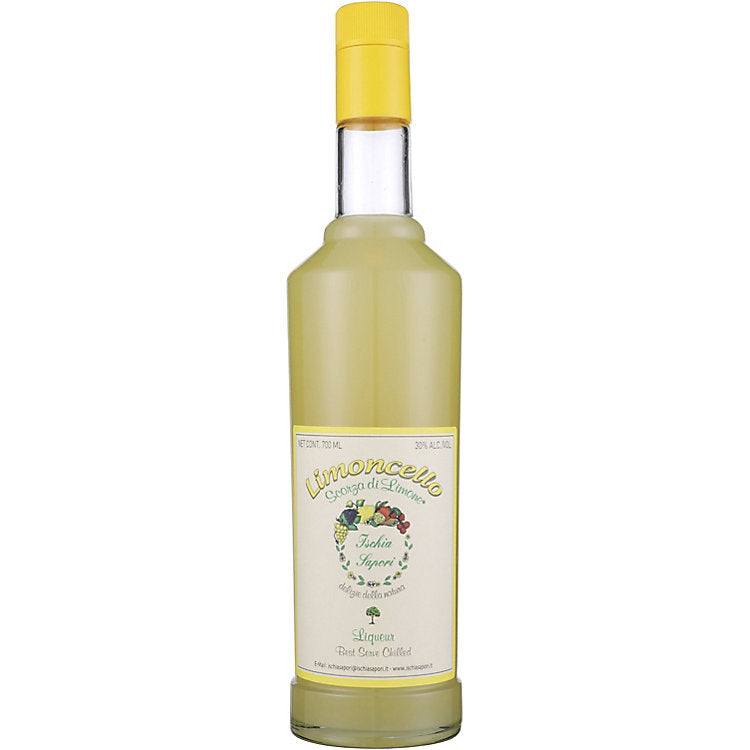 Ischia Sapori Limoncello 700ml bottle showcasing Italian lemon liqueur with vibrant citrus flavor