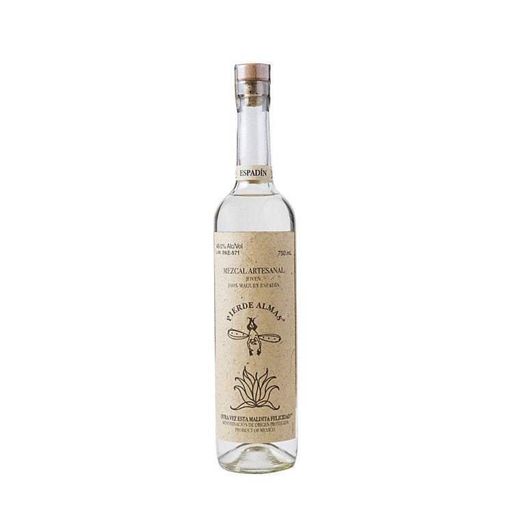 Bottle of Pierde Almas Mezcal Joven Espadin 98 750 ML showcasing artisanal handcrafted mezcal from Espadin agave