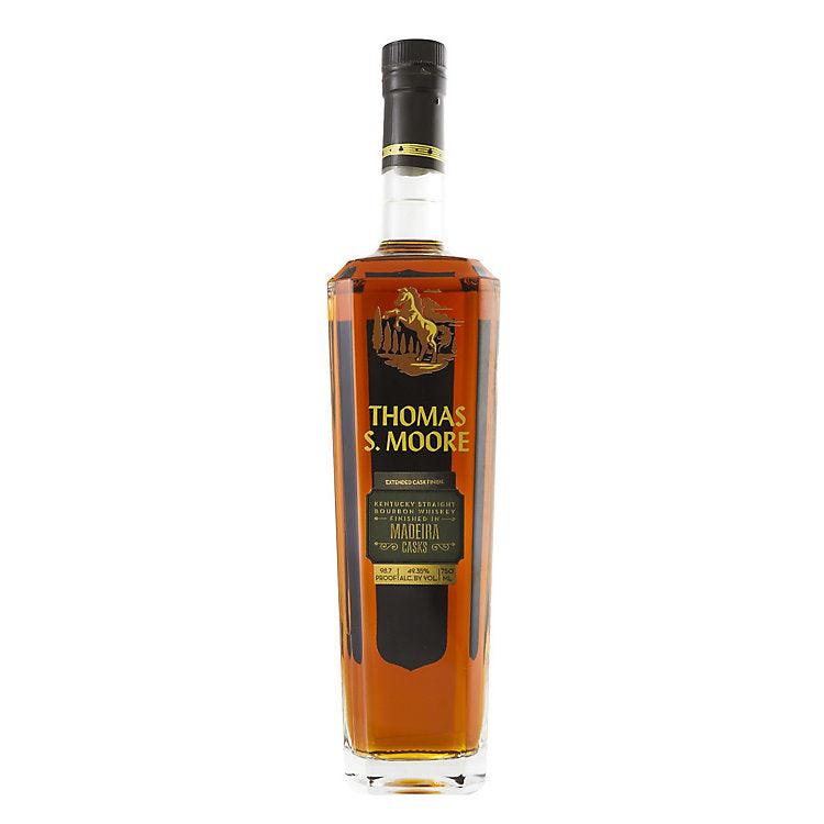 Thomas S. Moore Straight Bourbon Extended Cask Finish Madeira Casks 750ml bottle with rich amber color