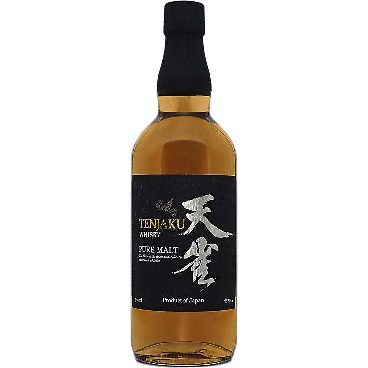 Tenjaku Pure Malt Whisky 86 750 ML premium Japanese whisky bottle with smooth, balanced flavor notes of malt, oak, honey, and vanilla