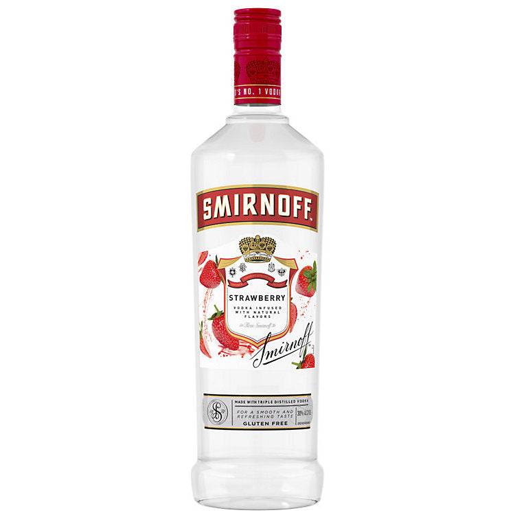 Smirnoff Vodka Strawberry Flavored 60 1 L