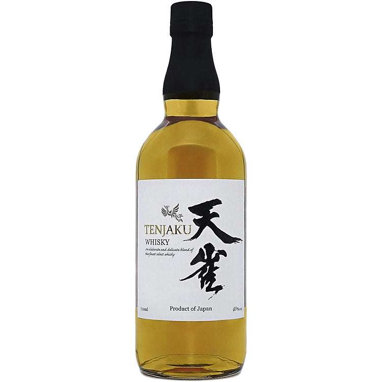 Bottle of Tenjaku Blended Whisky 80 750 ML showcasing premium Japanese blended whisky with smooth, balanced flavor and elegant design