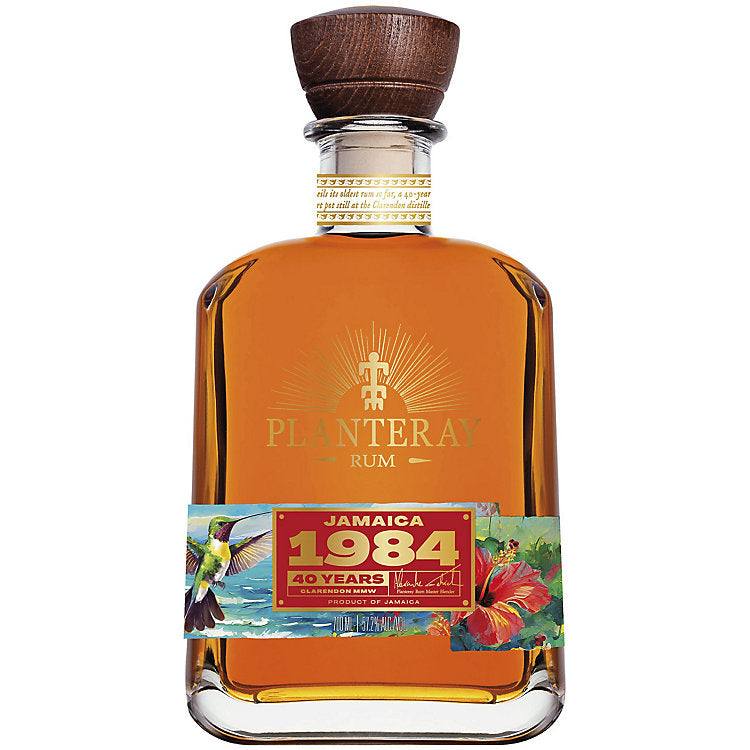 Planteray Gold Rum Jamaica 1984 40 Year aged premium 700ml bottle with rich tropical and oak flavors