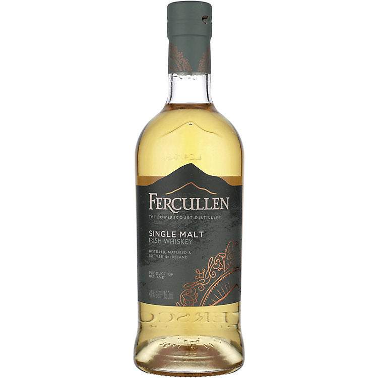 Fercullen Falls Single Malt Irish Whiskey 92 proof 750ml bottle with oak cask aging and fruity vanilla notes