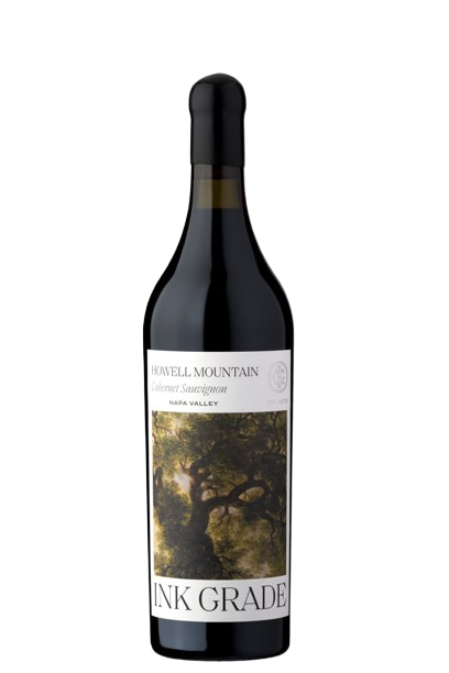 Ink Grade Cabernet Sauvignon Howell Mountain 2018 bottle with dark berry and mountain herb notes