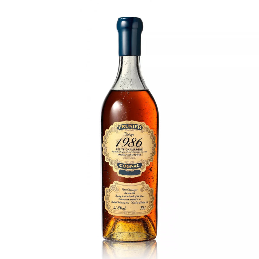 Prunier 1986 Natural Cask Strength Petite Champagne Cognac 1986 700 ML