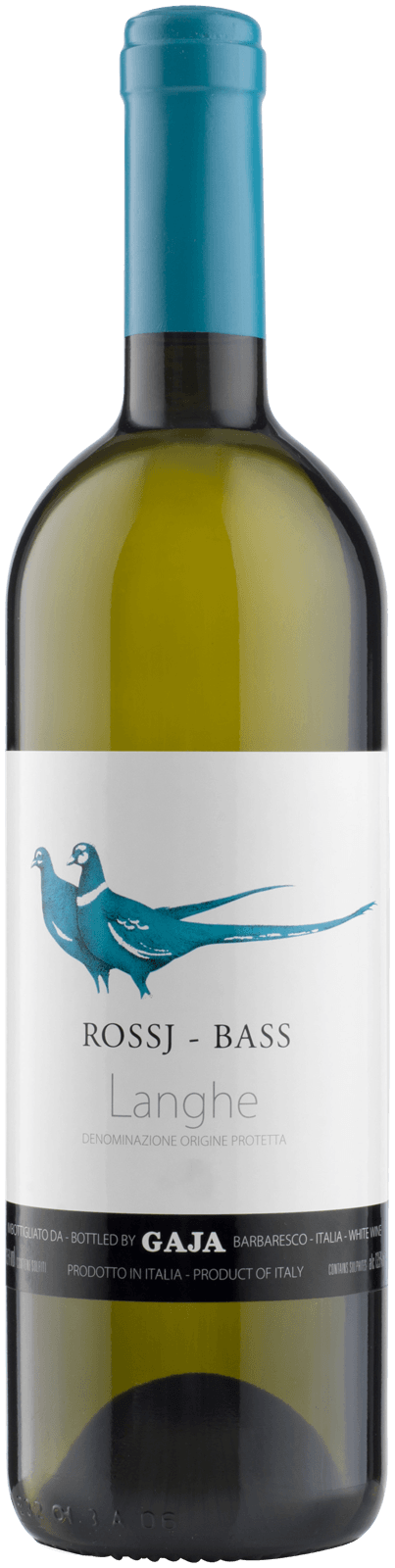 Gaja Rossj Bass 2024 Italian white wine bottle 750 ML with citrus and floral notes from Piedmont