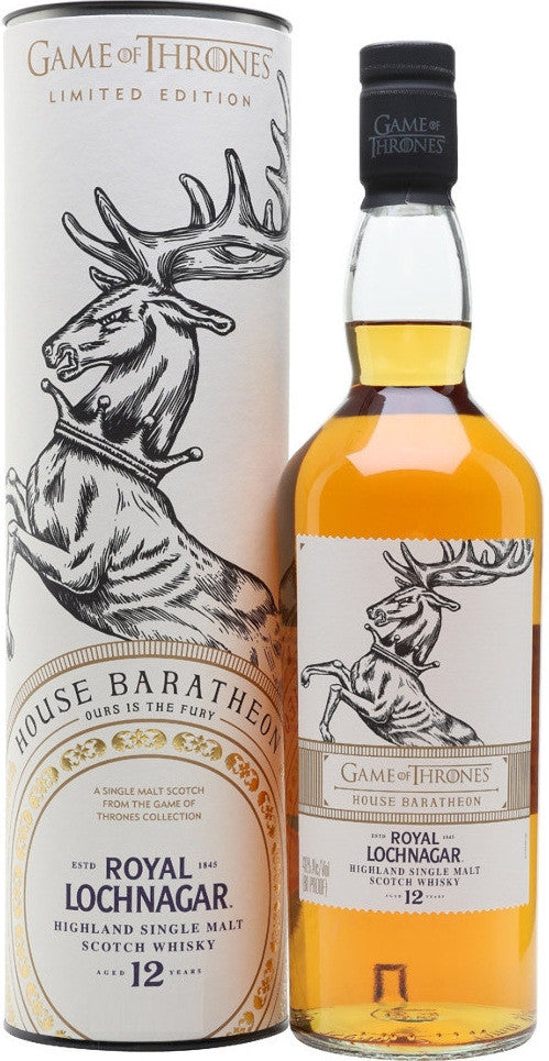 Royal Lochnagar Game Of Thrones House Baratheon 12 Years Old Highland Single Malt Scotch Whisky 750 ML