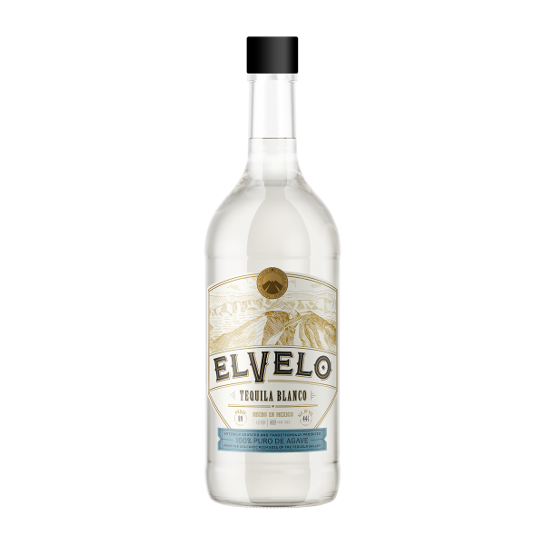 Elvelo Blanco Tequila 100% de Agave 1 L