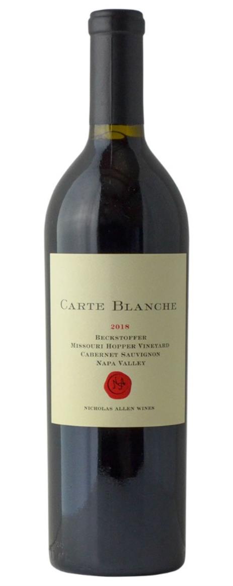 Carte Blanche Napa Valley Cabernet Sauvignon 2018 750 ML