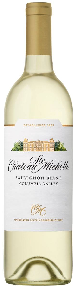 Chateau Ste. Michelle Sauvignon Blanc Columbia Valley 750ML white wine bottle with citrus and tropical notes