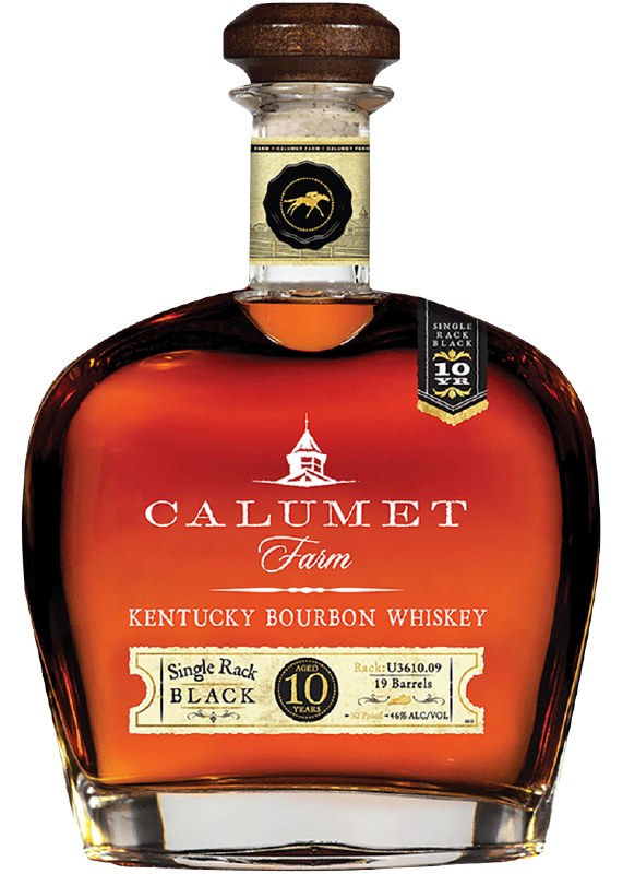 Calumet Farm 10 Year Kentucky Bourbon Whiskey Single Rack Black 750 ML