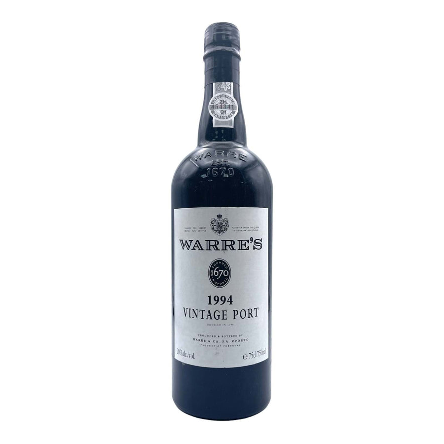 WARRE'S Vintage Port 1994 750ml bottle with classic label and black capsule