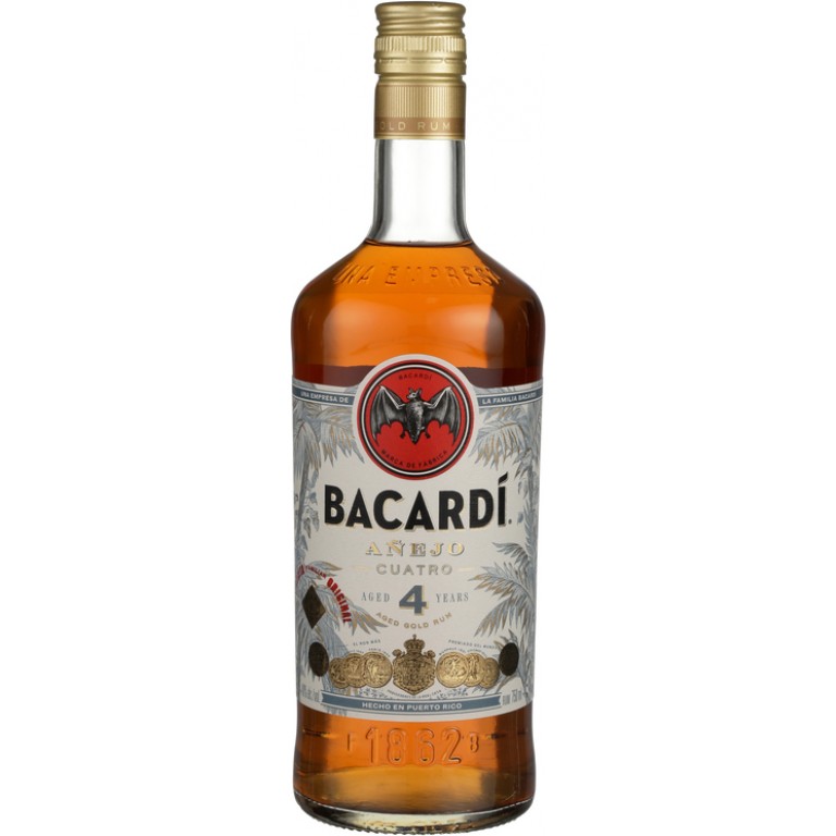 Bacardi Aged Rum Anejo Cuatro 4 Yr 80 750 ML – Wine Online Delivery