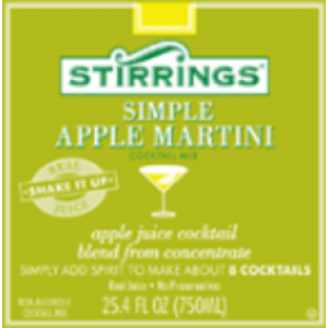 Stirrings Cocktail Mix, Non-Alcoholic, Simple Lemon Drop Martini - 25.4 fl oz