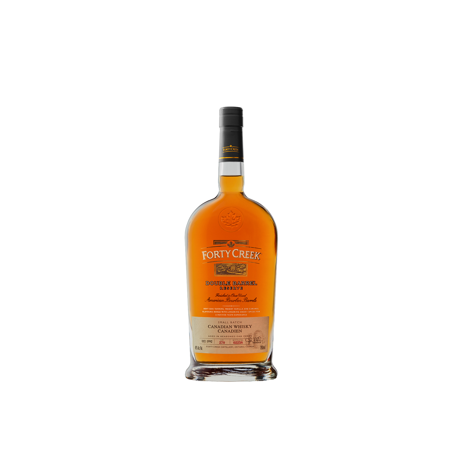Forty Creek Canadian Whisky Double Barrel Reserve 80 750 ML | Wine ...