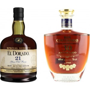 EL Dorado 21 Yr & Centenario 30 Yr Rum Combo 750 ML