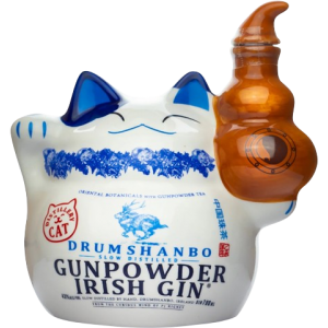 Drumshanbo Gunpowder Irish Gin Exclusive Limited Edition Distillery Cat Bottle 700 ML